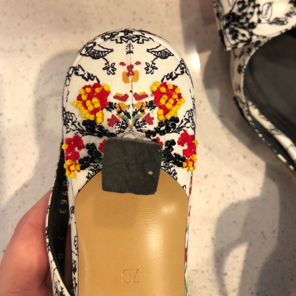 Authentic, gorgeous beaded Ferragamo Heels! - Picture 5 of 5